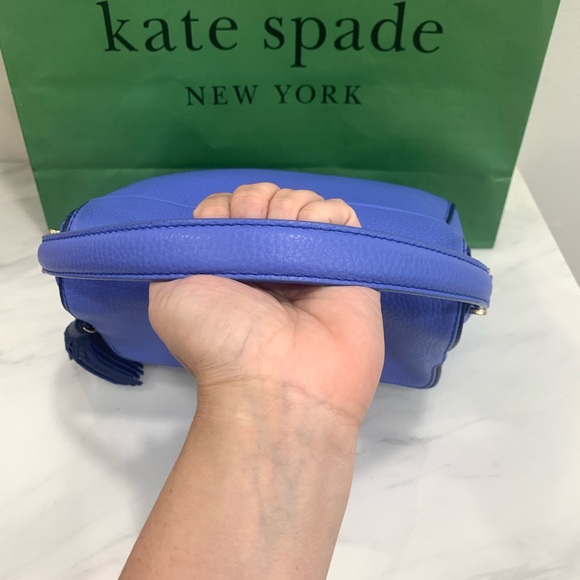Kate Spade ♠️ Vibrant Blue/purple Leather - Picture 10 of 12